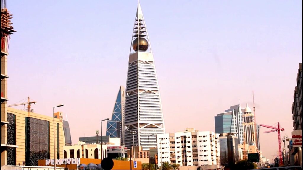 موقع برج الفيصلية من المملكة العربية السعودية